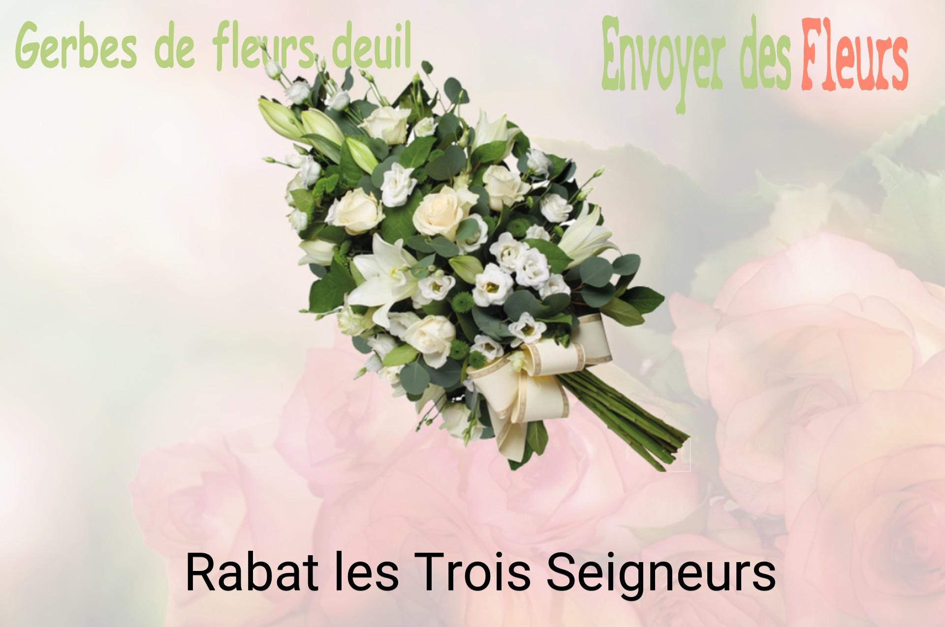 Gerbe de fleurs de deuil livrée à Rabat-les-Trois-Seigneurs